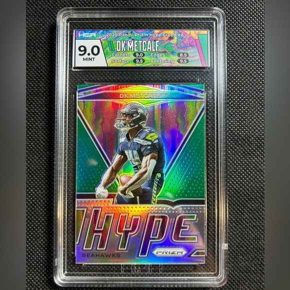 2020 Panini Prizm DK METCALF Hype Green PRIZM #8 Seattle Seahawks HGA 9 Mint - Picture 1 of 2